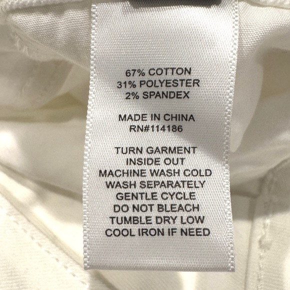 Frye Women’s High-Rise White Amari Cropped Jeans NWOT - Picture 13 of 16